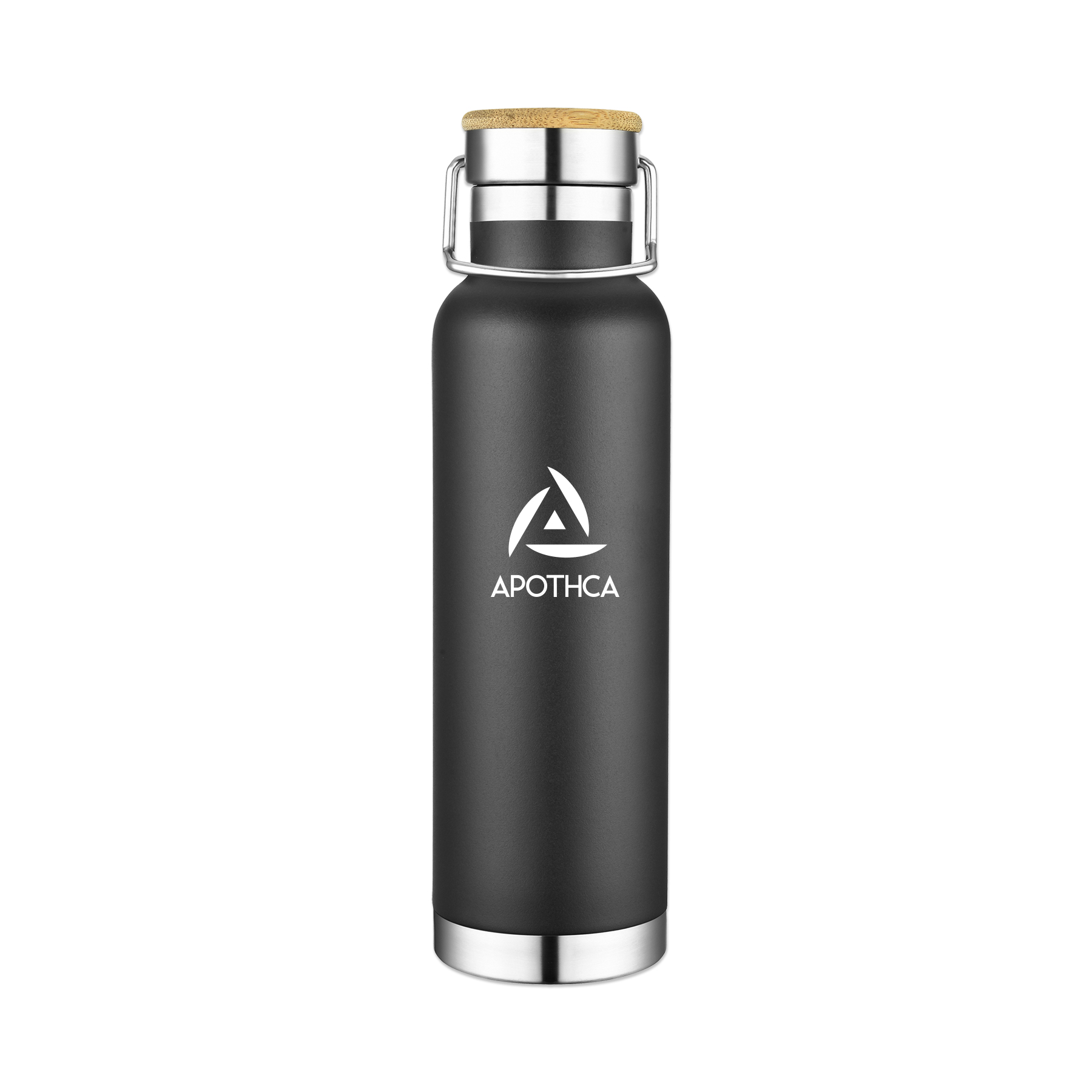 Picture of 22 Oz. Double Wall Vacuum Bottle w/Bamboo Lid