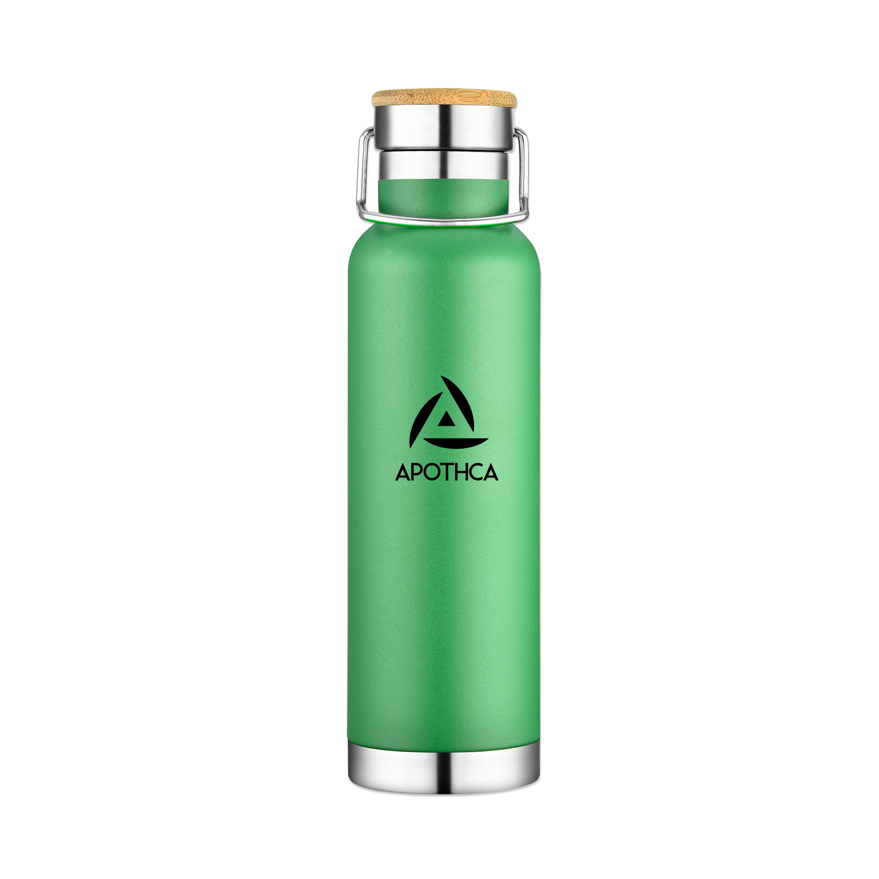 Picture of 22 Oz. Double Wall Vacuum Bottle w/Bamboo Lid