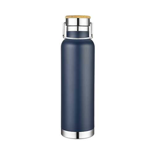 Picture of 22 Oz. Double Wall Vacuum Bottle w/Bamboo Lid