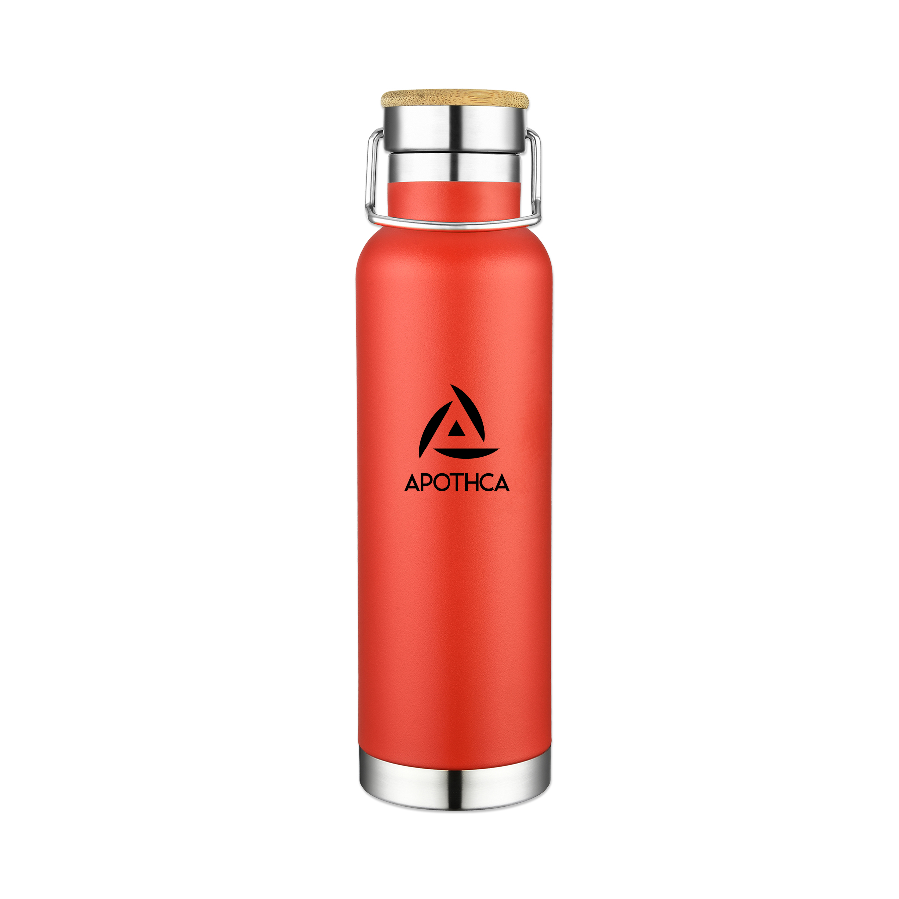 Picture of 22 Oz. Double Wall Vacuum Bottle w/Bamboo Lid