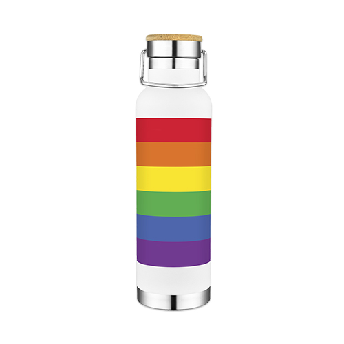 Picture of 22 Oz. Double Wall Vacuum Bottle w/Bamboo Lid