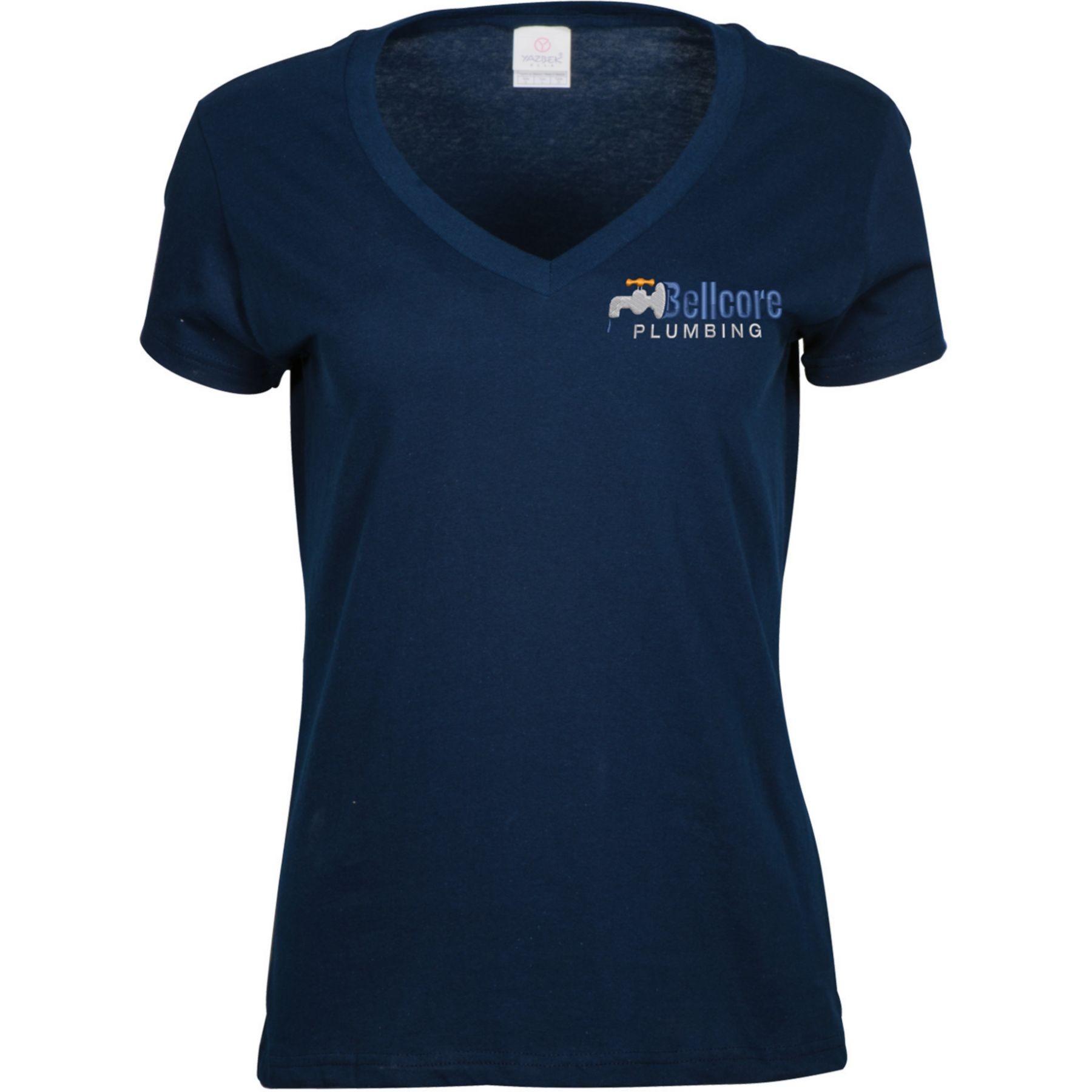 Picture of Ladies V-Neck T-Shirt Embroidered