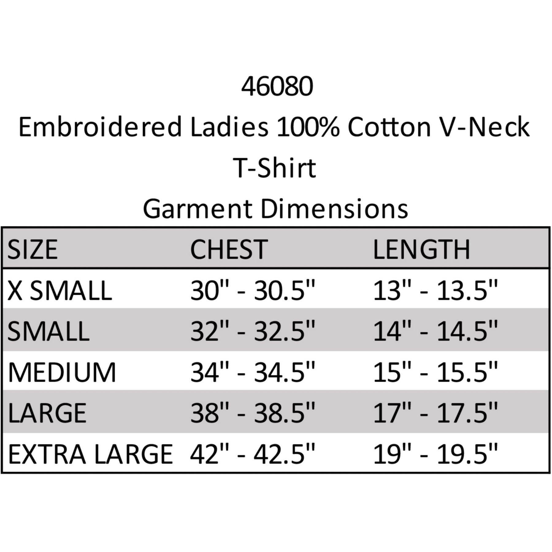 Picture of Ladies V-Neck T-Shirt Embroidered