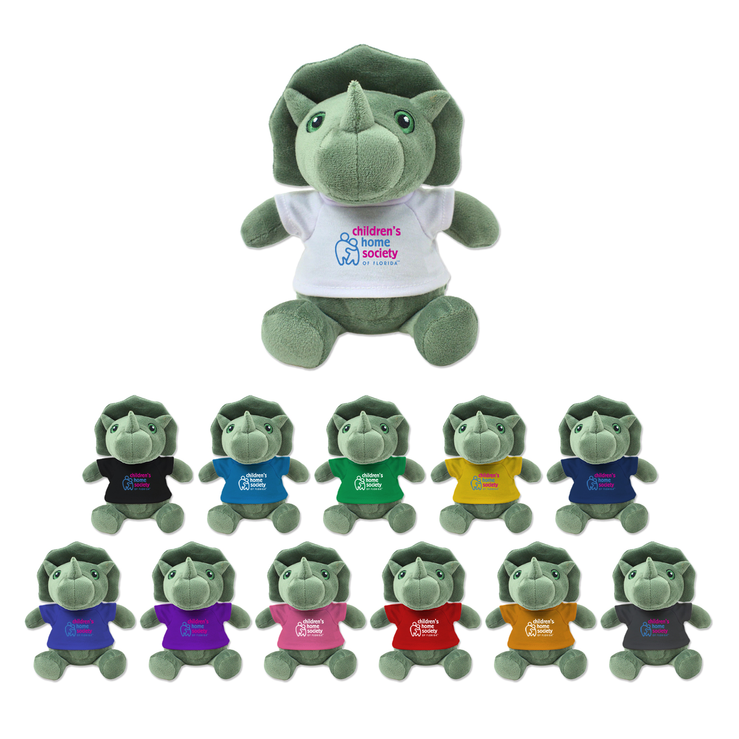 Picture of 6" Eco Mini Me Tracey Triceratops Plush
