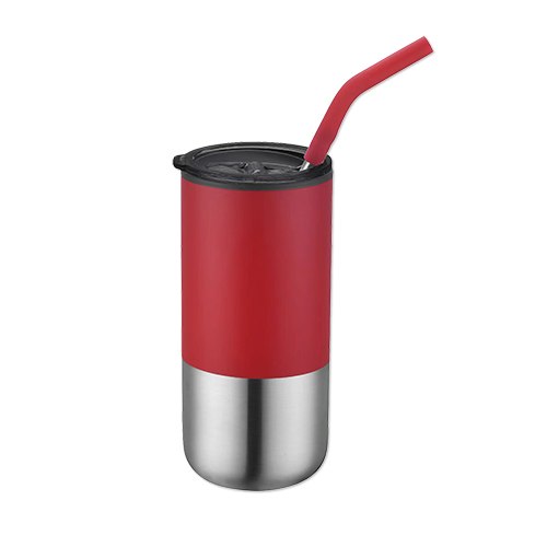 Picture of 16 Oz. Double Wall Tumbler w/Straw