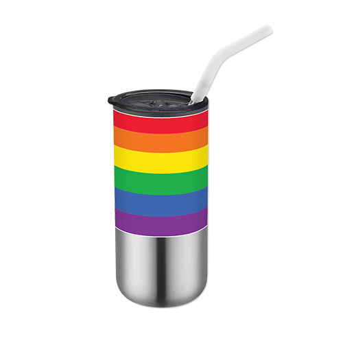Picture of 16 Oz. Double Wall Tumbler w/Straw