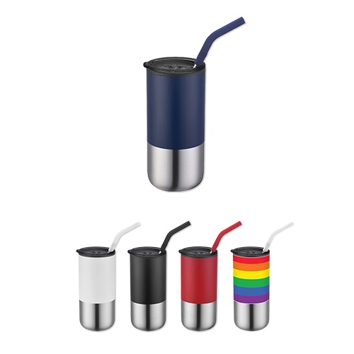 Picture of 16 Oz. Double Wall Tumbler w/Straw