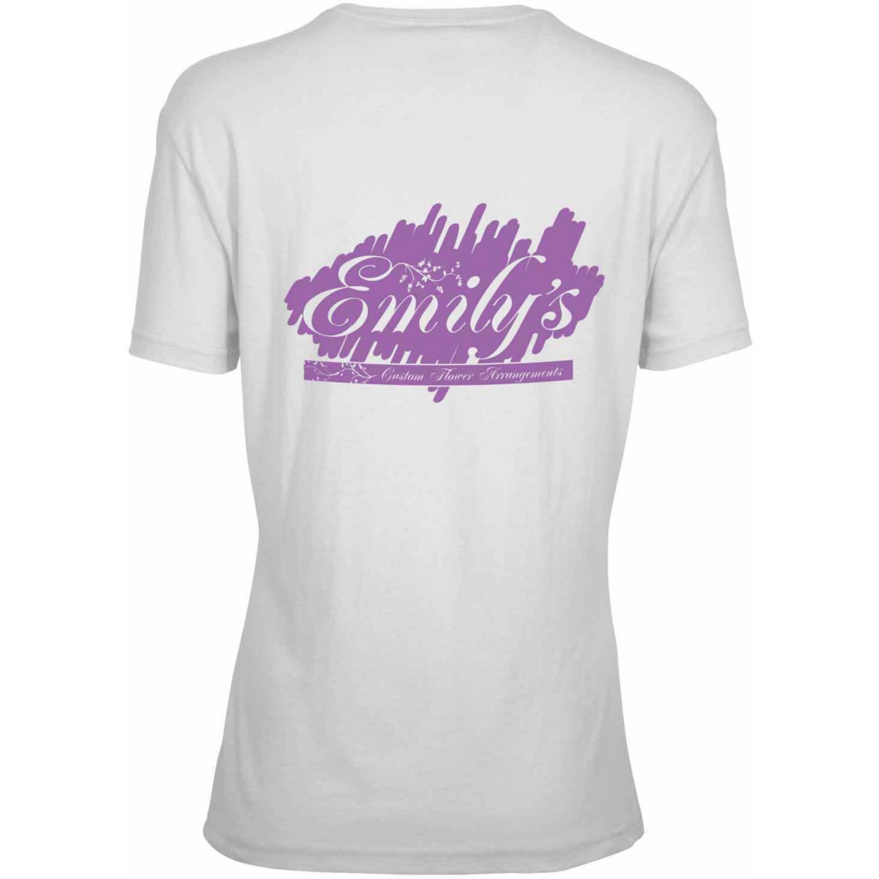Picture of Screen Printed Ladies 100% Cotton White T-Shirt