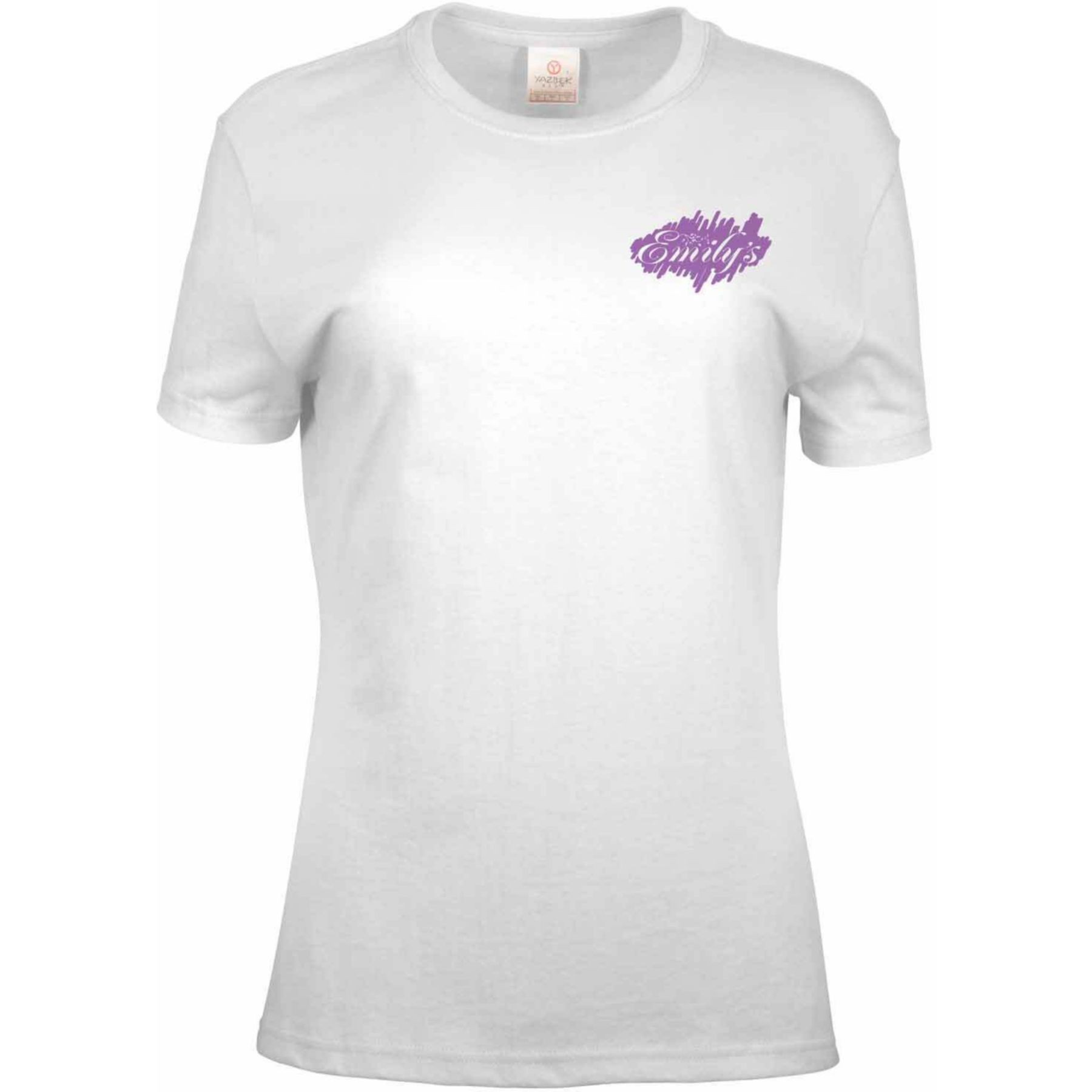 Picture of Screen Printed Ladies 100% Cotton White T-Shirt
