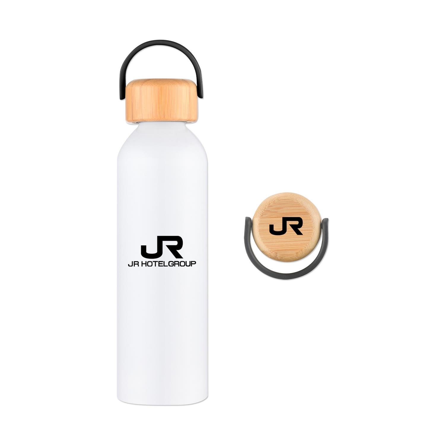 Picture of 24 Oz. 100% Recycled Aluminum Bottle w/Bamboo Lid