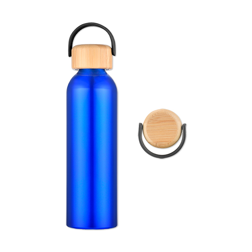 Picture of 24 Oz. 100% Recycled Aluminum Bottle w/Bamboo Lid