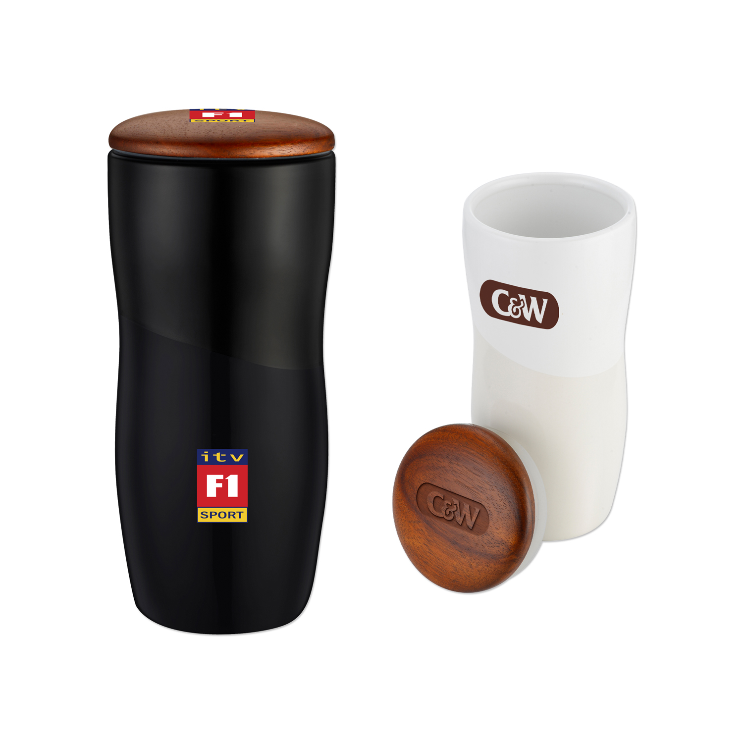 Picture of 12 Oz. Double Wall Ceramic Tumbler w/Lid