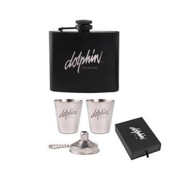 Picture of The Kenzie Flask, Shot Glass, and Funnel Gift Set