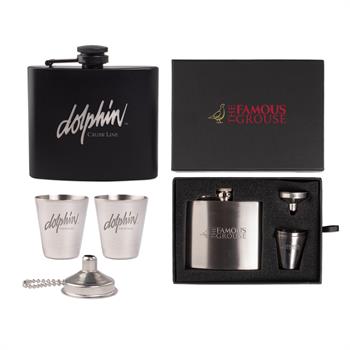 Picture of The Kenzie Flask, Shot Glass, and Funnel Gift Set