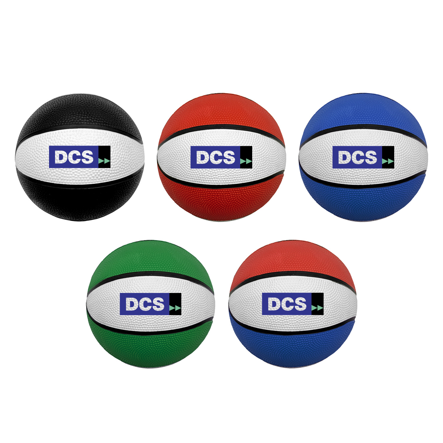 Picture of 5" Mini Two-Tone Rubber Basketball