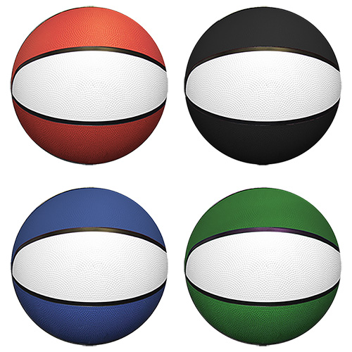 Picture of 7" Mid-Size Rubber Two Tone Rubber Basketball