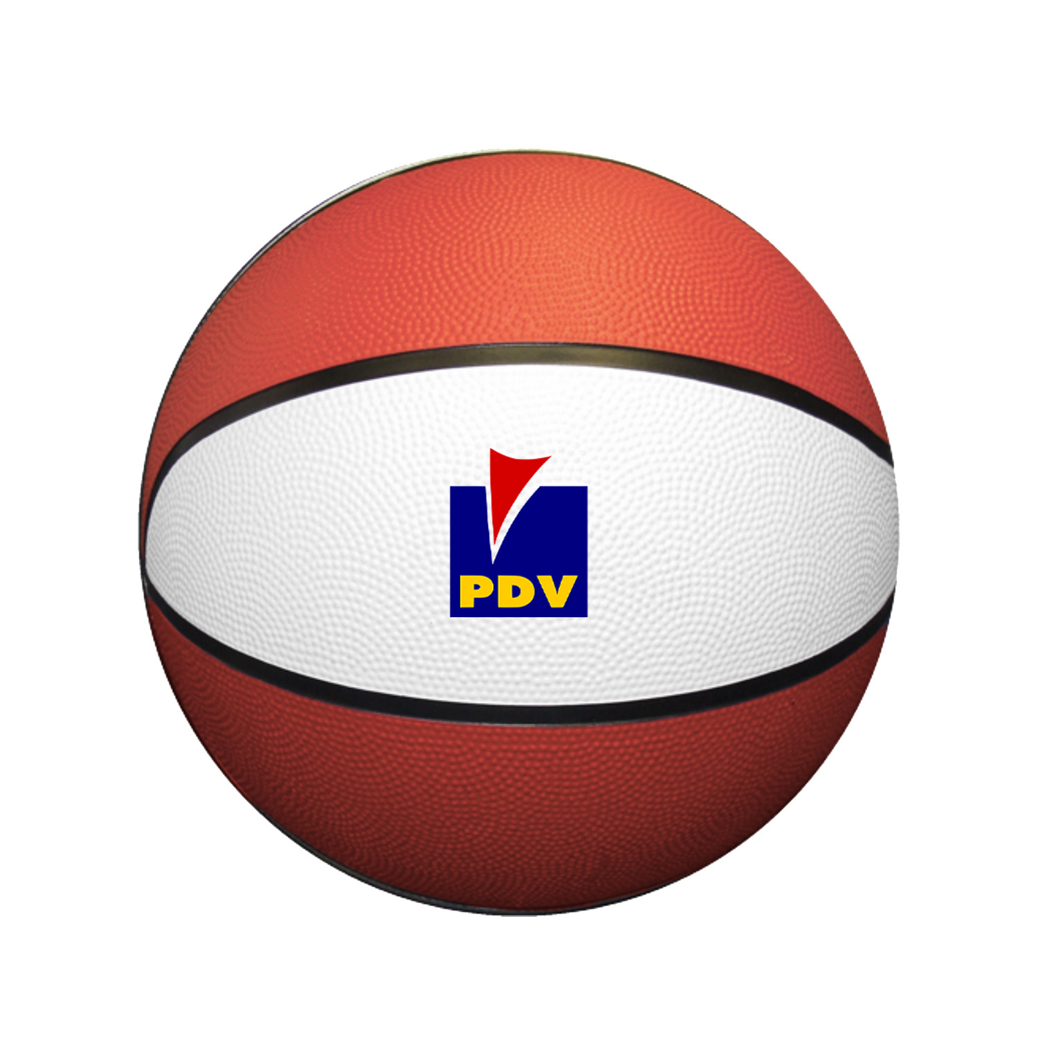 Picture of 7" Mid-Size Rubber Two Tone Rubber Basketball