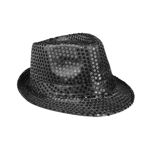 Picture of Black Sequin Fedora