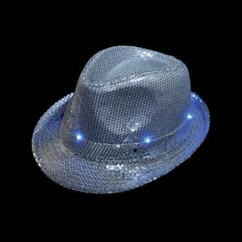 Picture of Light-Up Silver Sequin Fedora